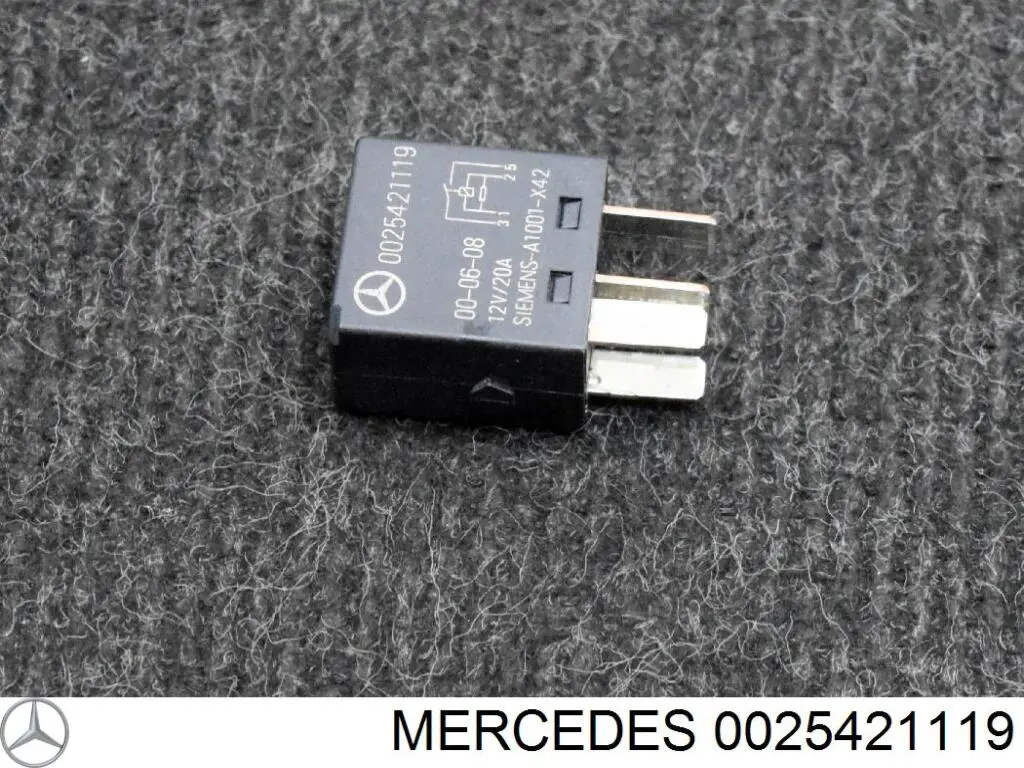 Do koszyka 0025421119 Mercedes Przekaźnik wentylatora