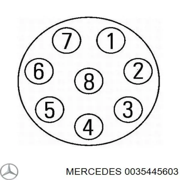 Do koszyka 0035445603 Mercedes Lampa zespolona tylna lewa