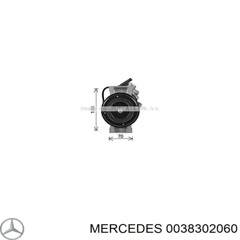 0038302060 Mercedes sprężarka klimatyzacji