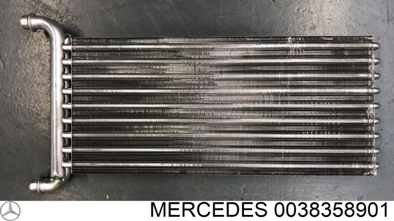 Do koszyka 0038358901 Mercedes Chłodnica nagrzewnicy (ogrzewacza)