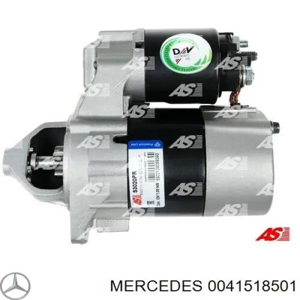 Rozrusznik Mercedes 0041518501 cena, od 105,26 USD
