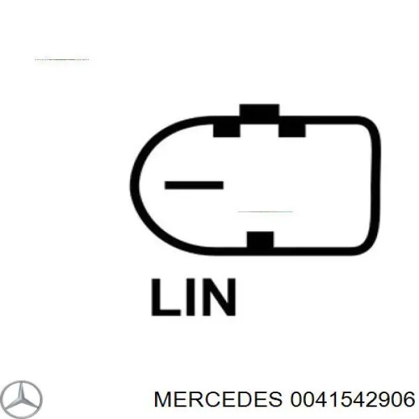 0041542906 Mercedes Regulator alternatora (przekaźnik ładowania)