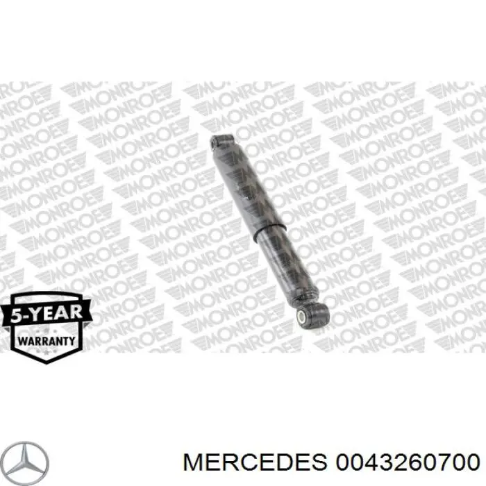 Do koszyka 0043260700 Mercedes Amortyzator tylny