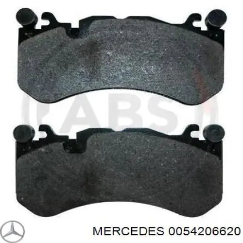 Klocki hamulcowe przednie tarczowe Mercedes 0054206620 cena, od 71,97 USD
