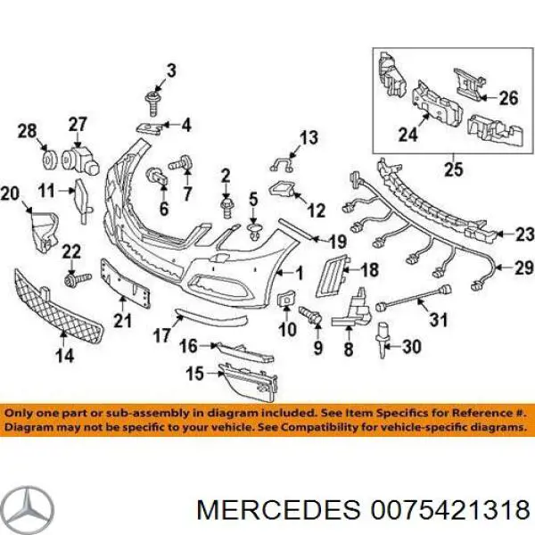 Do koszyka 0075421318 Mercedes Czujnik temperatury zewnętrznej