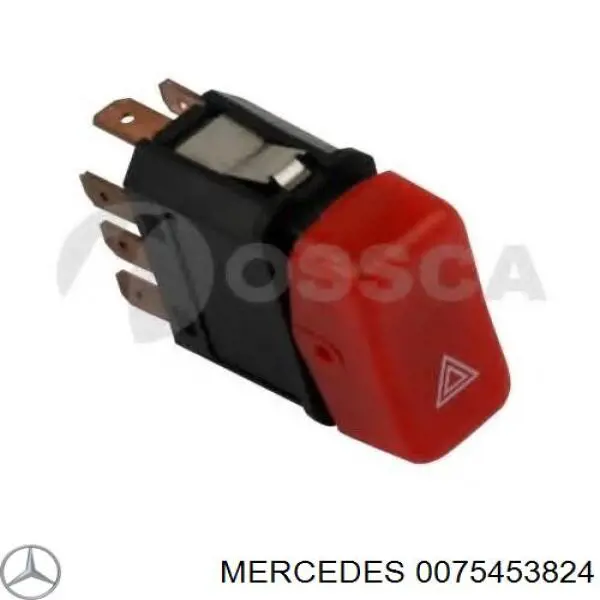 Przycisk włączania światła awaryjnego Mercedes 0075453824 cena, od 15,40 USD