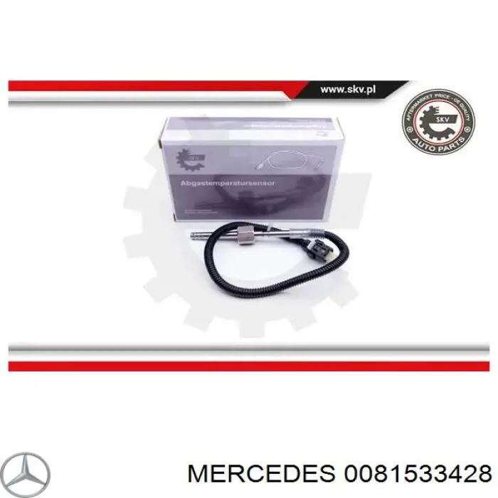 Do koszyka 0081533428 Mercedes Czujnik temperatury spalin po filtrze cząstek stałych