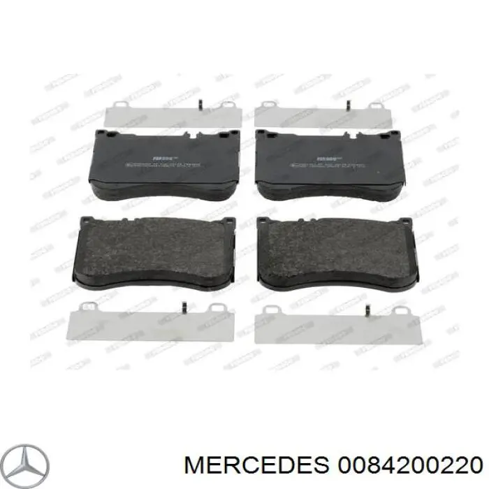 Klocki hamulcowe przednie tarczowe Mercedes 0084200220 cena, od 49,71 USD