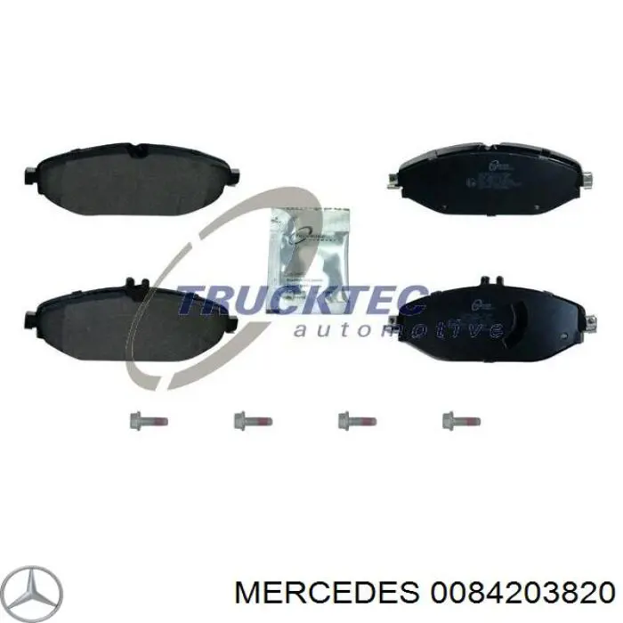 0084203820 Mercedes klocki hamulcowe przednie tarczowe