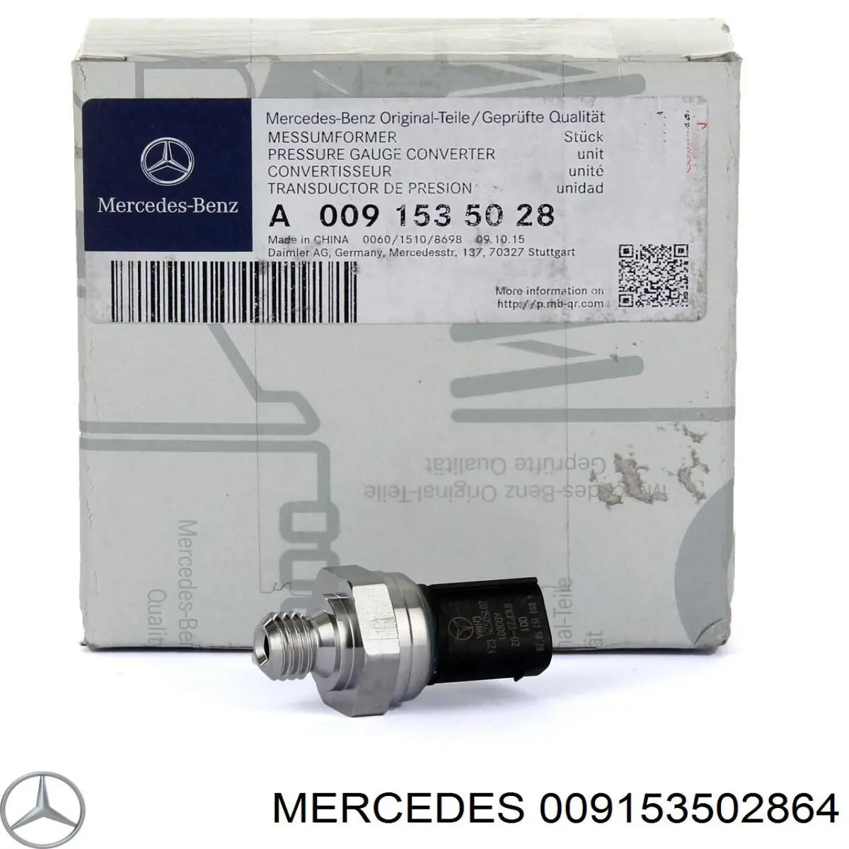 Czujnik ciśnienia spalin Mercedes 009153502864 cena, od 51,57 USD