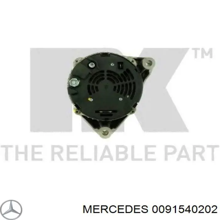 Alternator Mercedes 0091540202