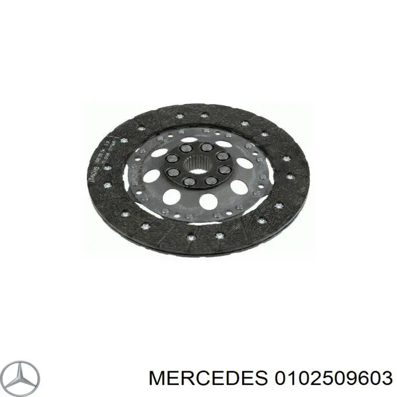 Do koszyka 0102509603 Mercedes Tarcza sprzęgła