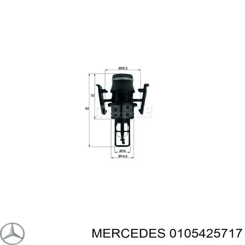 0105425717 Mercedes Czujnik temperatury powietrza wlotowego