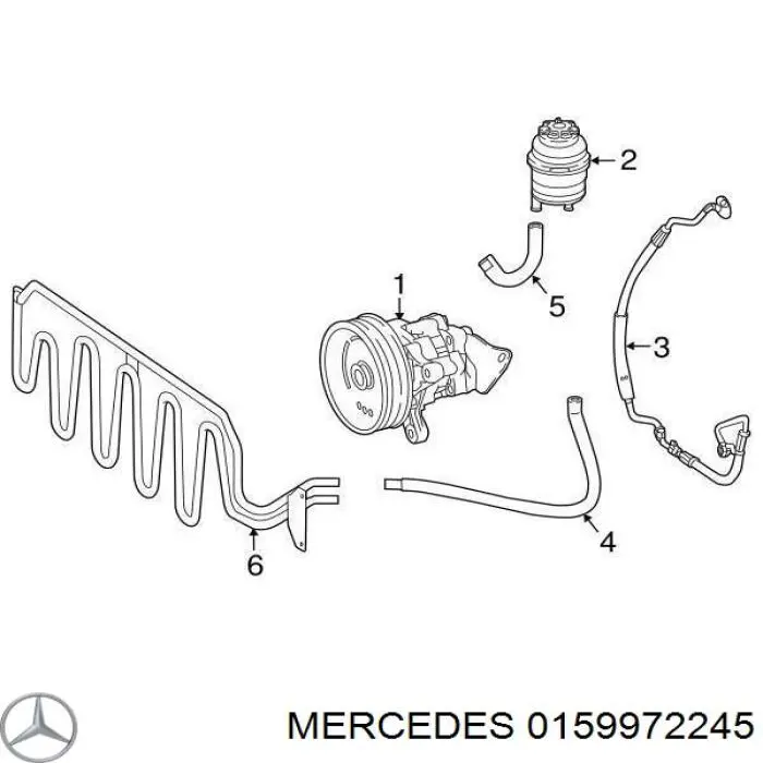 0159972245 Mercedes pierścień uszczelniacza króćca maglownicy