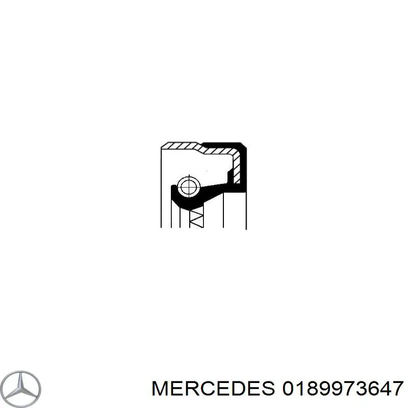 0189973647 Mercedes Uszczelniacz piasty przedniej wewnętrzny