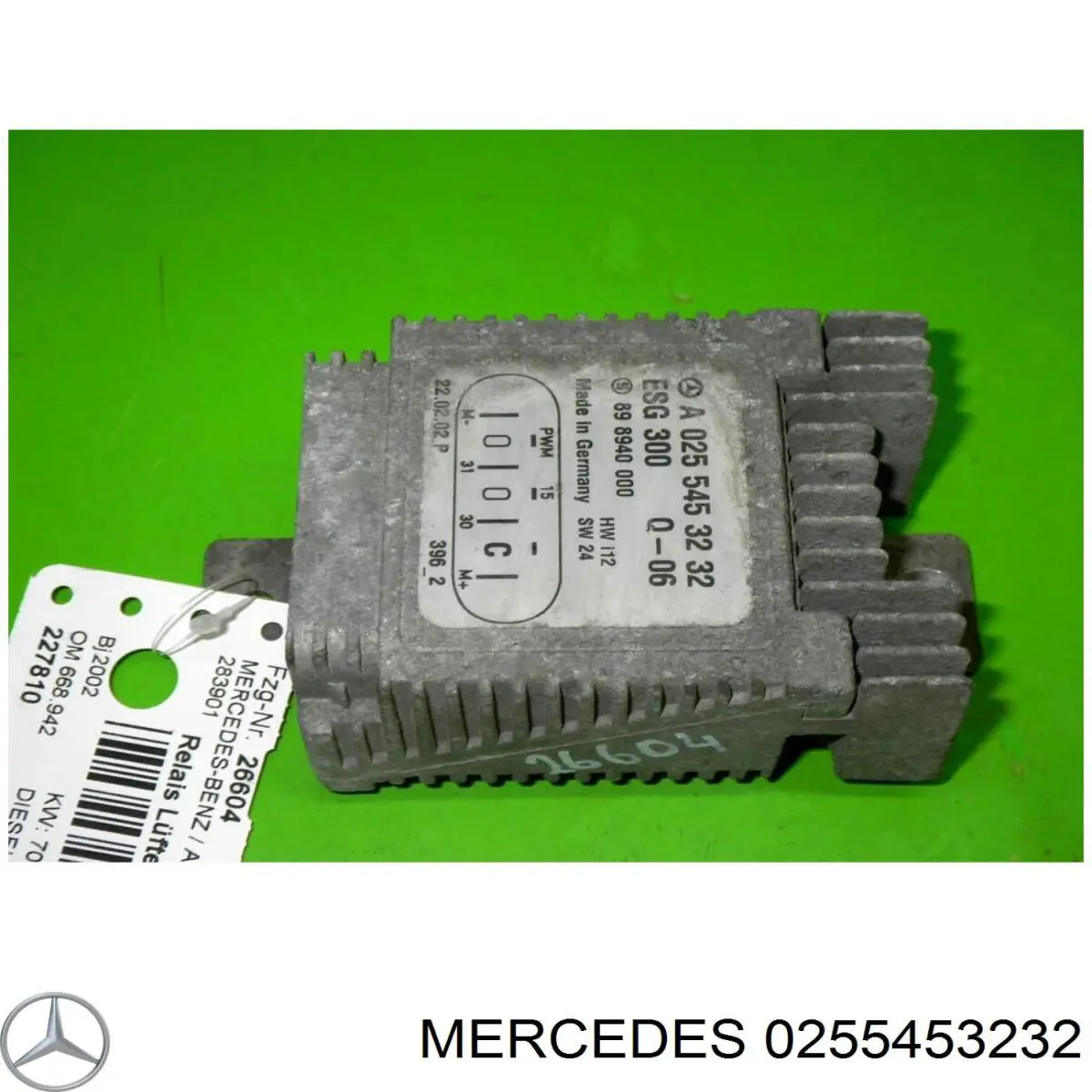Regulator obrotów wentylatora (sterownik) Mercedes 0255453232 cena, od 37,46 USD