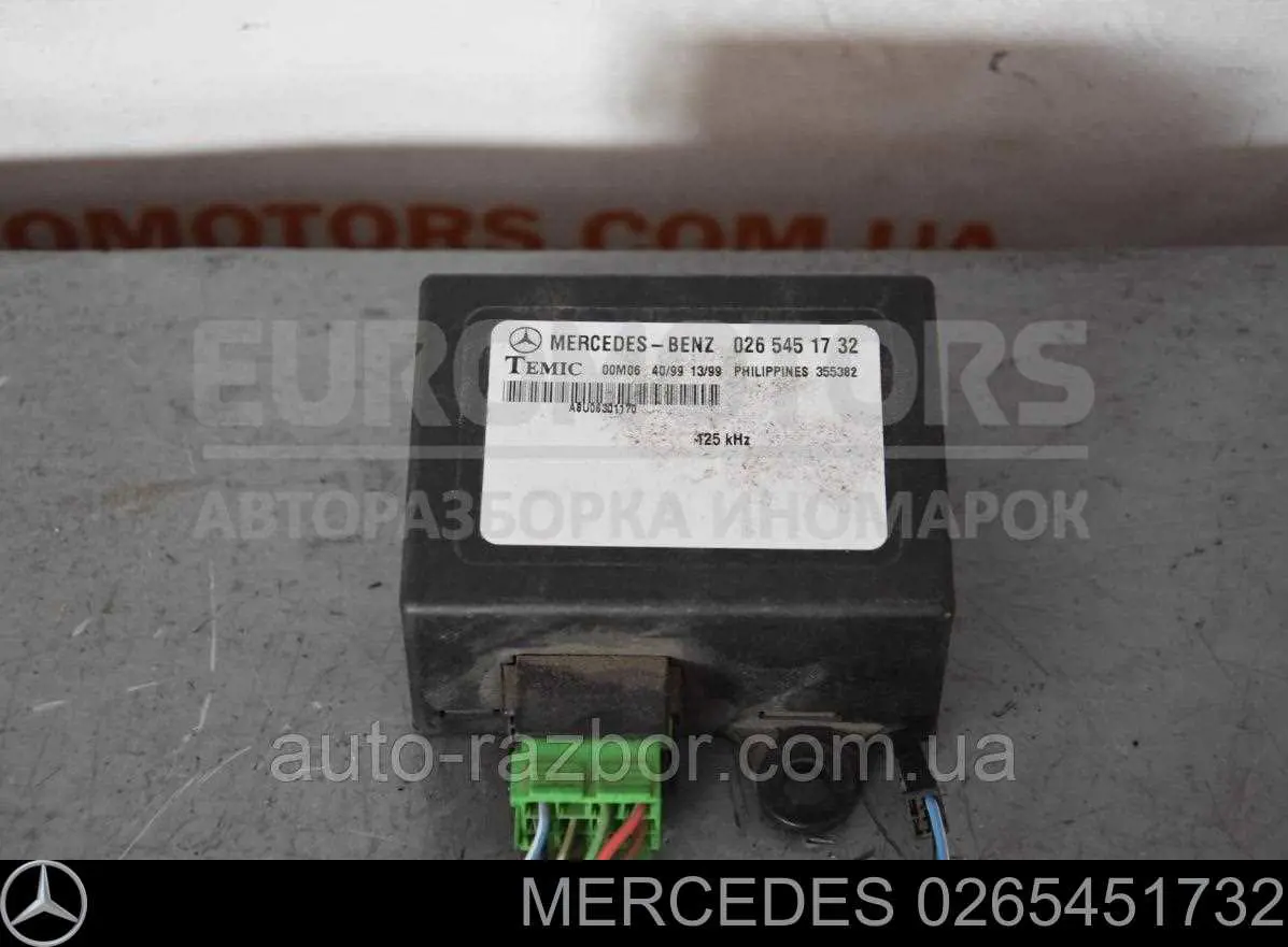Sterownik immobilizera Mercedes 0265451732 cena, od 51,08 USD