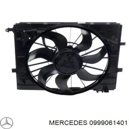 0999061401 Mercedes Wentylator elektryczny układu chłodzenia kompletny (silnik+wirnik)