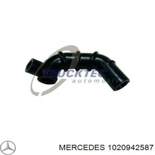 Do koszyka 1020942587 Mercedes Króciec wentylacji kadłuba (separatora oleju)