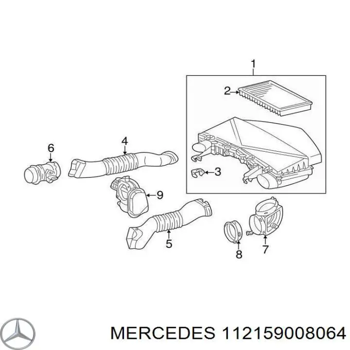 112159008064 Mercedes Uszczelka przepustnicy