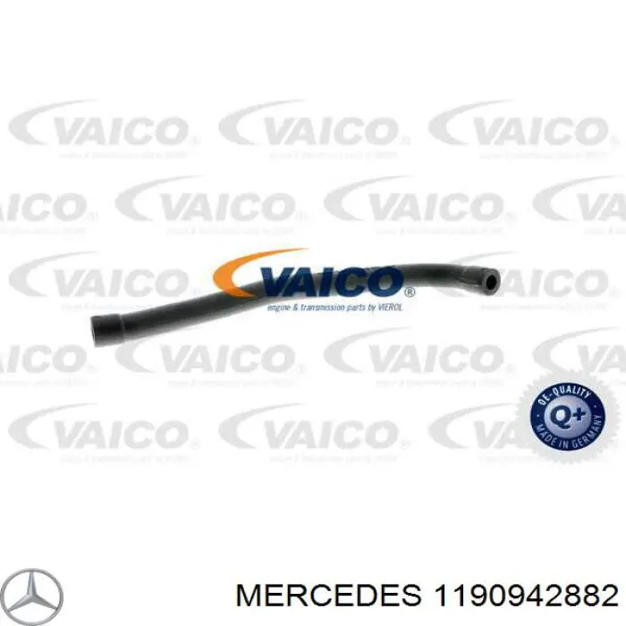 Do koszyka 1190942882 Mercedes Króciec wentylacji kadłuba (separatora oleju)