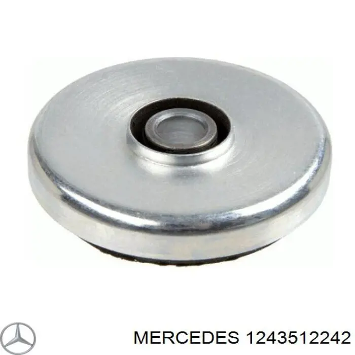 Do koszyka 1243512242 Mercedes Silentblock przedni (poduszka) reduktora mostu tylnego