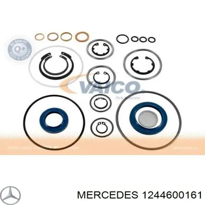Do koszyka 1244600161 Mercedes Zestaw naprawczy maglownicy (mechanizmu) (zestaw uszczelniaczy)