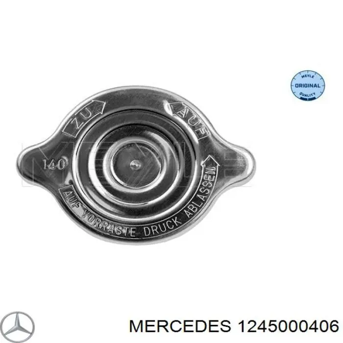 1245000406 Mercedes Pokrywa (korek) chłodnicy