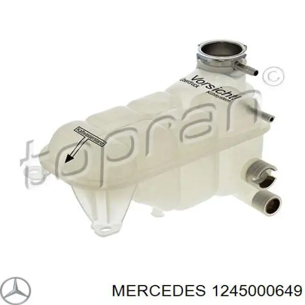 1245000649 Mercedes Zbiorniczek wyrównawczy układu chłodzenia