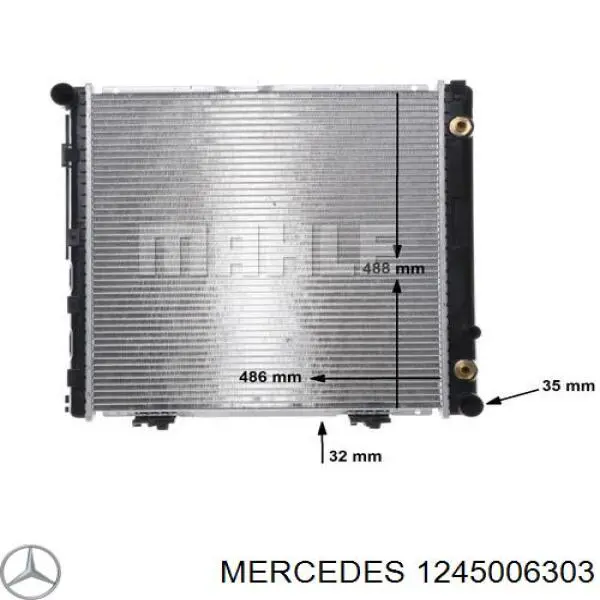 Chłodnica silnika 1245006303 Mercedes