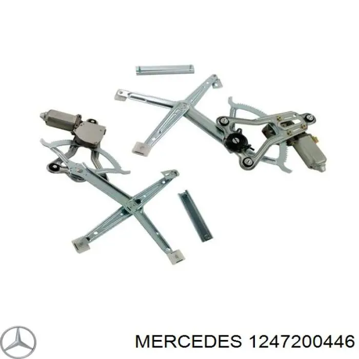 Mechanizm podnoszenia szyby drzwi przednich prawych Mercedes 1247200446 cena, od 36,86 USD