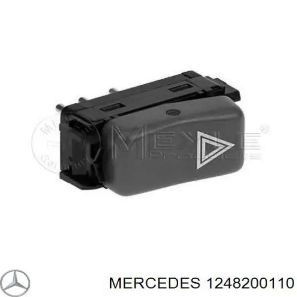 1248200110 Mercedes Przycisk włączania światła awaryjnego