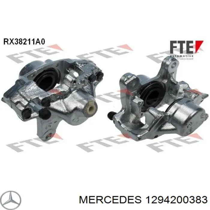 Zacisk hamulcowy tylny prawy Mercedes 1294200383 cena, od 62,99 USD