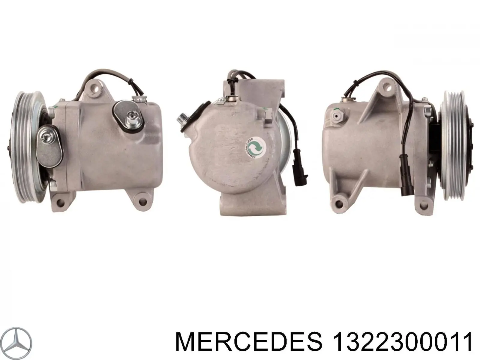 Sprężarka klimatyzacji Mercedes 1322300011 cena, od 93,64 USD