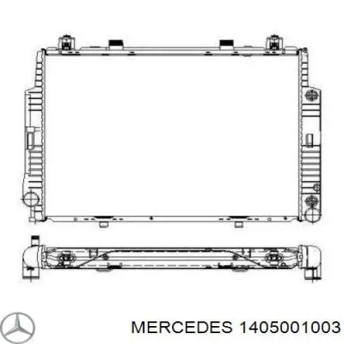 Chłodnica silnika Mercedes 1405001003 cena, od 109,25 USD