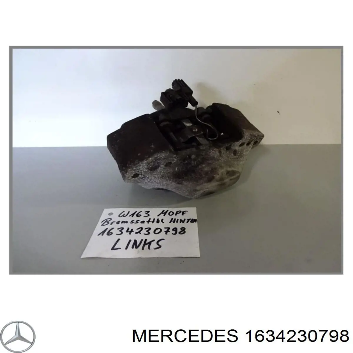 Zacisk hamulcowy tylny lewy Mercedes 1634230798 cena, od 73,21 USD