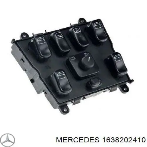 1638202410 Mercedes panel przyciskowy sterowania podnośnikiem szyb konsoli centralnej