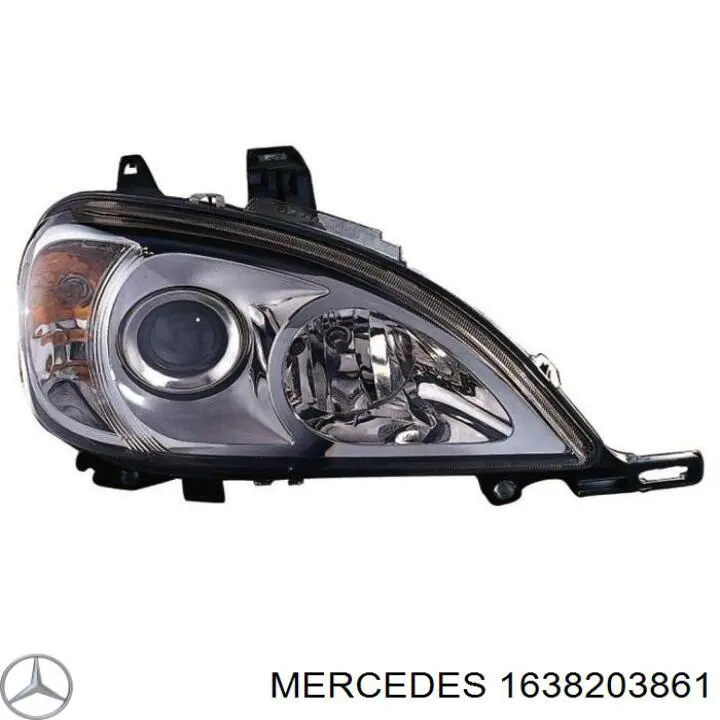 Do koszyka 1638203861 Mercedes Reflektor prawy