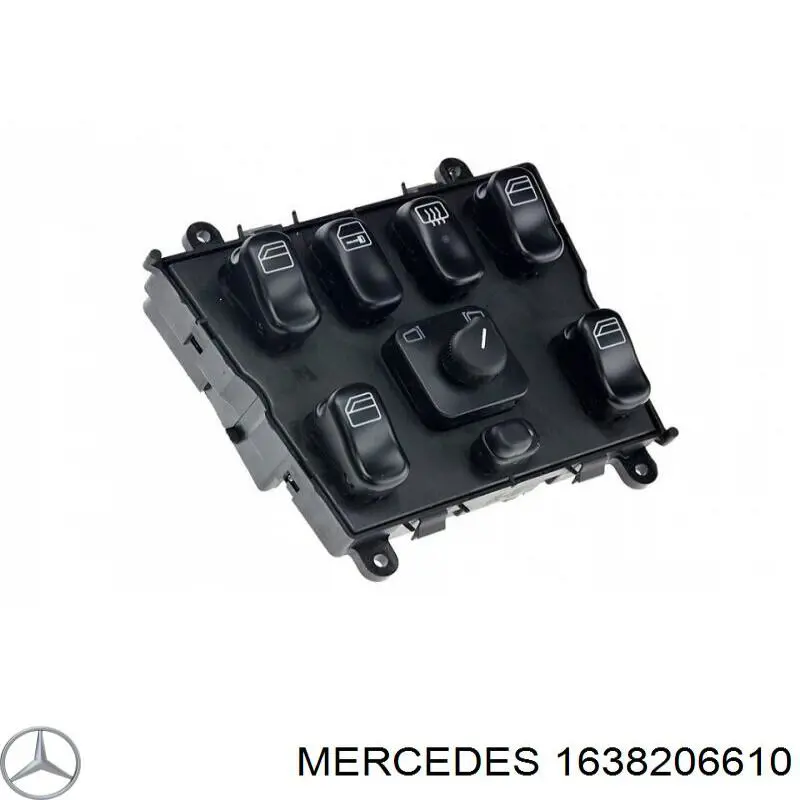 Panel przyciskowy sterowania podnośnikiem szyb konsoli centralnej Mercedes 1638206610 cena, od 71,15 USD