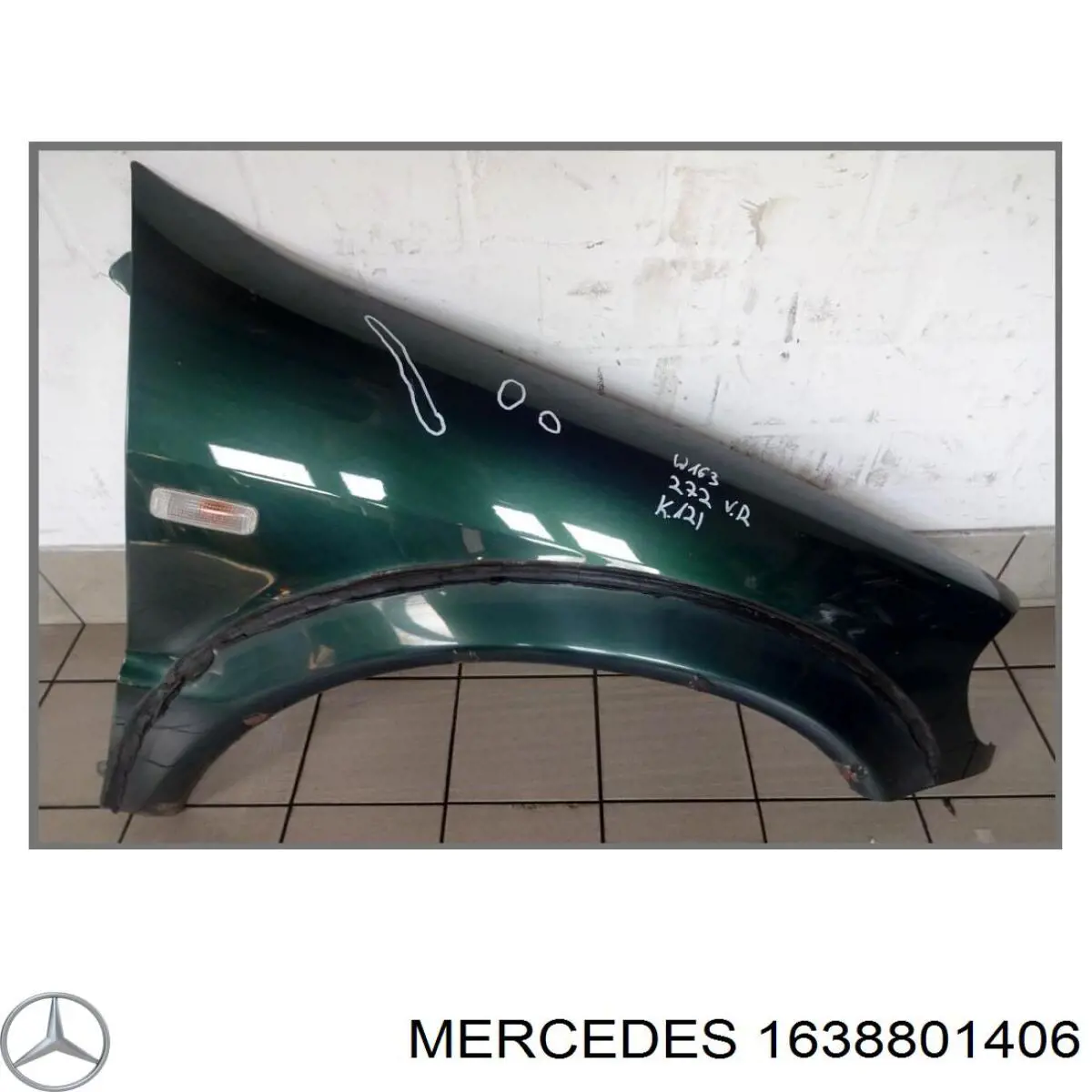 Błotnik przedni prawy Mercedes ML/GLE SUV (W163) (1998 - 2005) cena, od 165,53 USD