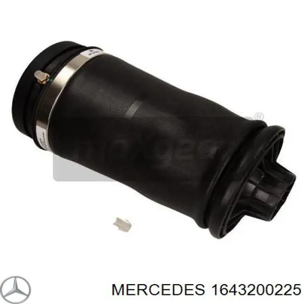 Poduszka pneumatyczna (resor pneumatyczny) mostu tylnego Mercedes 1643200225 cena, od 83,72 USD
