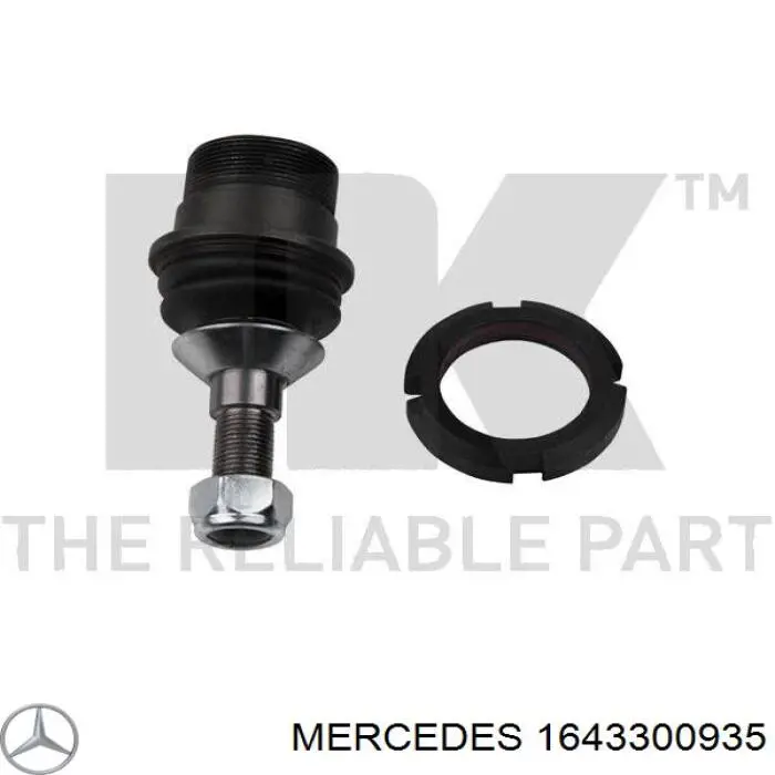 Sworzeń wahacza dolny Mercedes 1643300935 cena, od 26,30 USD