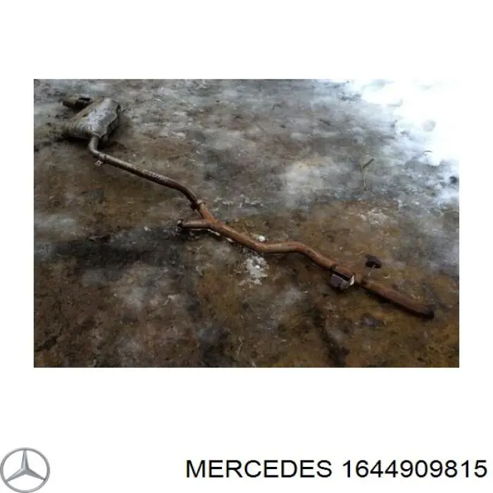 Do koszyka Tłumik, tylna część Mercedes GL  X164