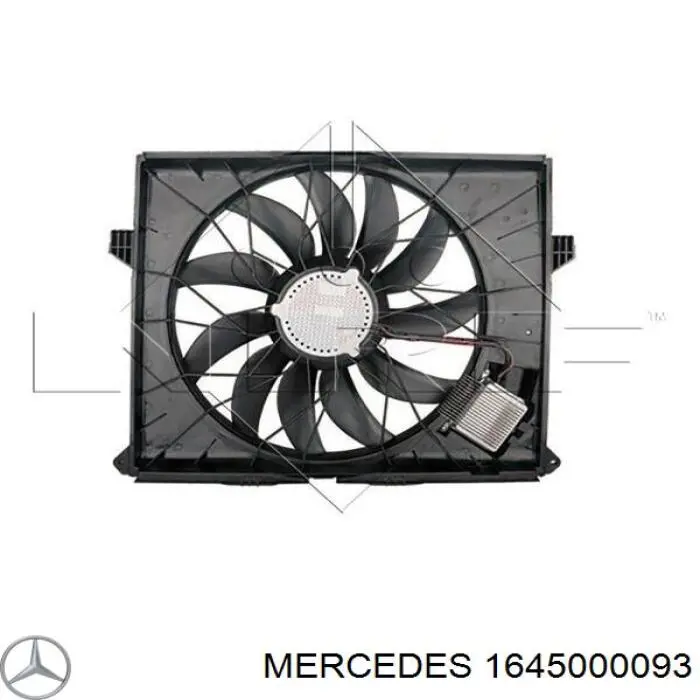 Dyfuzor chłodnicy, w komplecie z silnikiem i wirnikiem Mercedes 1645000093 cena, od 280,92 USD