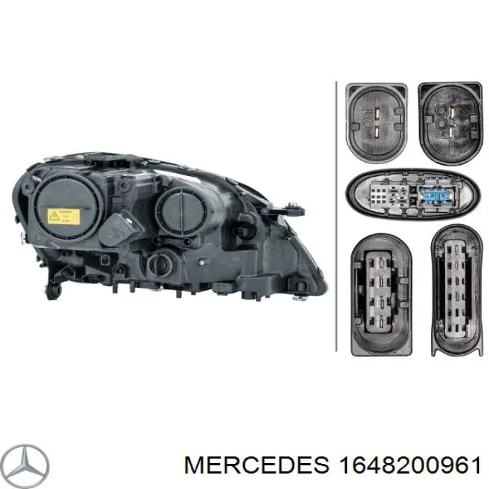 A1648200961 Mercedes Reflektor lewy
