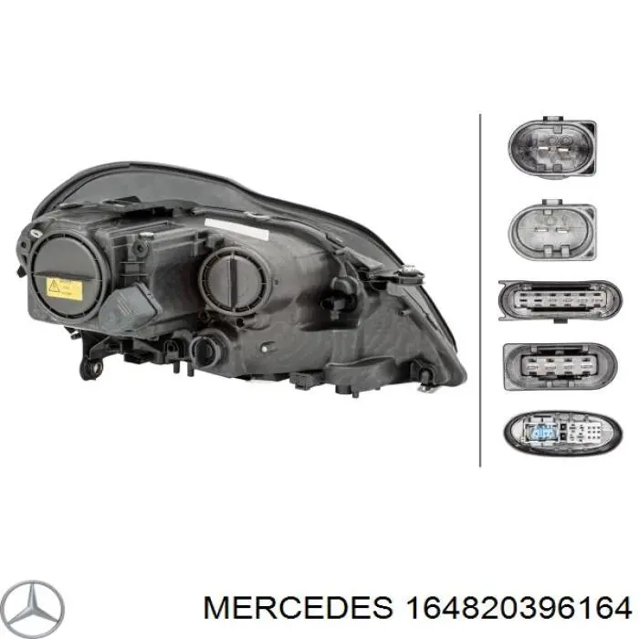 Do koszyka 164820396164 Mercedes Reflektor lewy