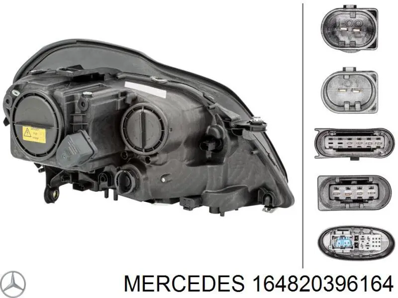 Reflektor lewy 164820396164 Mercedes