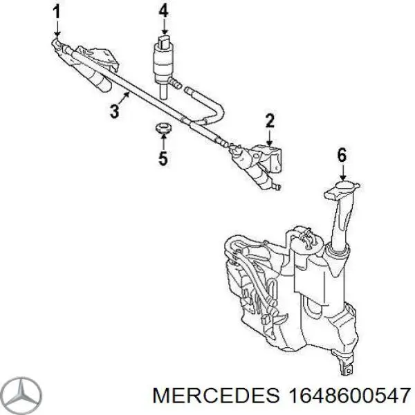 Dysza spryskiwacza reflektora przedniego lewego Mercedes 1648600547 cena, od 24,65 USD