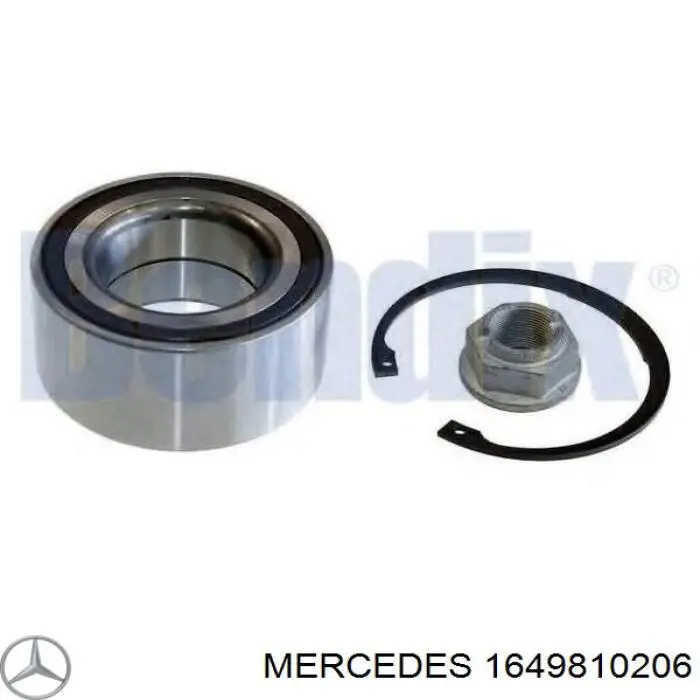 Łożysko piasty przedniej Mercedes 1649810206 cena, od 51,57 USD