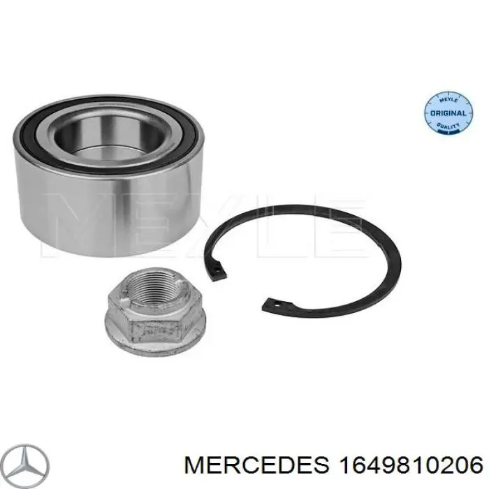 Do koszyka 1649810206 Mercedes Łożysko piasty przedniej
